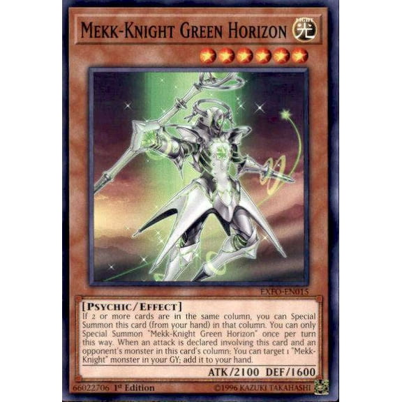 YuGiOh Extreme Force Common Mekk-Knight Green Horizon EXFO-EN015