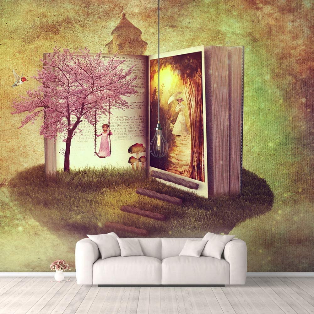IDEA4WALL 6pcs Fantasy View Mysterious Place Peel and Stick Wallpaper