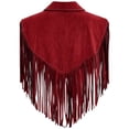thumbnail image 5 of cocolona Vest for Women Notch Lapel Fringe Sleeveless Cropped Jacket Vacation Party Trendy Outerwear, 5 of 6