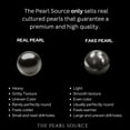 thumbnail image 6 of THE PEARL SOURCE 14K Gold 11-12mm AAAA Quality Round Tahitian South Sea Cultured Pearl Stud Earrings for Women, 6 of 8