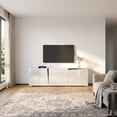 thumbnail image 2 of Skos 3D TV Stand for TVs up to 90", Modern High Gloss 77" Entertainment Center, TV Media Console with Storage Cabinets, 2 of 7