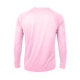 thumbnail image 5 of WTOBBY Men's Raglan Sleeve Sports Top in Solid Color with Long Sleeve Design for Active Wear Lightweight and Comfortable Athletic Shirt for Training ,Light pink 2XL, 5 of 6