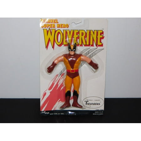 Wolverine Toy Vintage 1989 X-men Bendable Figure Marvel Just Toys Collectible