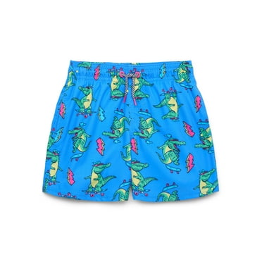 Wonder Nation Boys Quick Dry Stretch Swim Trunks with UPF 50 , Sizes 4-18 & Husky