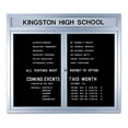 thumbnail image 1 of Enclosed Black Felt Double Directory Board w Header (54 in. x 72 in.), 1 of 1
