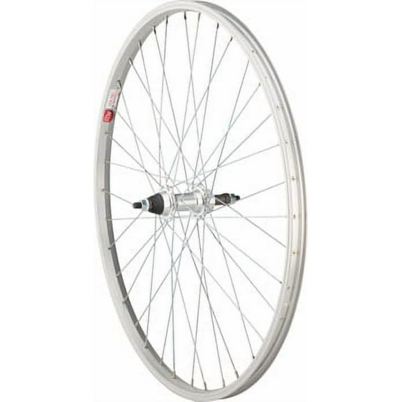 Sta-Tru WH8704 26 x 1.5 in. ST1 & KT Alloy Quick-Release 6-8 Speed Freewheel Rear Wheel, Silver