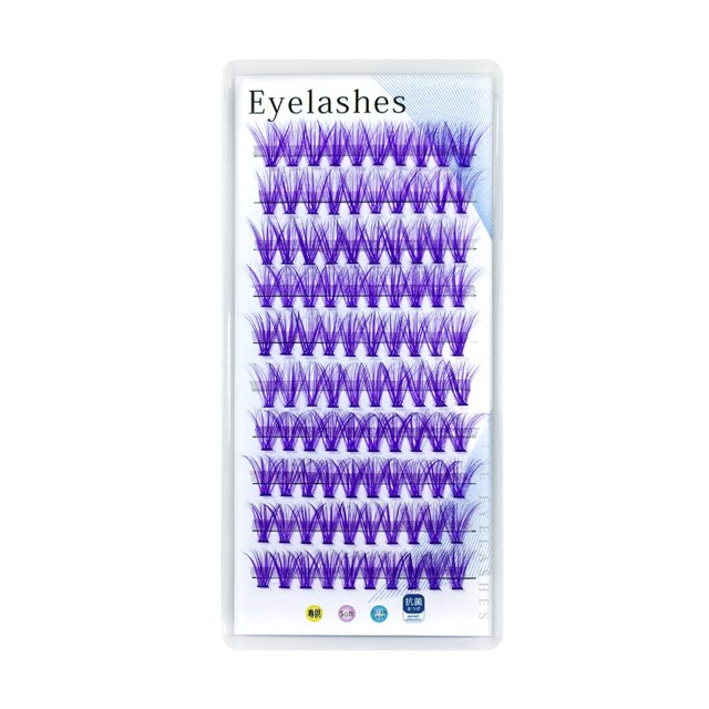 90 Uds. Pestañas individuales de colores en racimo maquillaje profesional injerto pestañas postizas para extensiones de pestañas de colores nuevo caliente hola suerte unisex