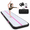Black-Pink-6.6x3.3ftx4in, variant on Air Gymnastics Tumbling Mat 6.6ft/10ft/13ft/16ft/20ft Inflatable Track For Home/outdooring 4/8 Inch Thick Gym With Electric Pump