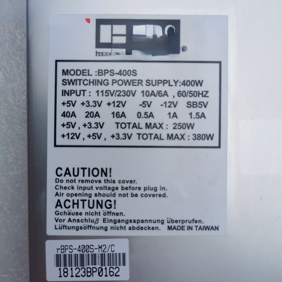 For industrial computer BPS-400S 400W 1U industrial power supply