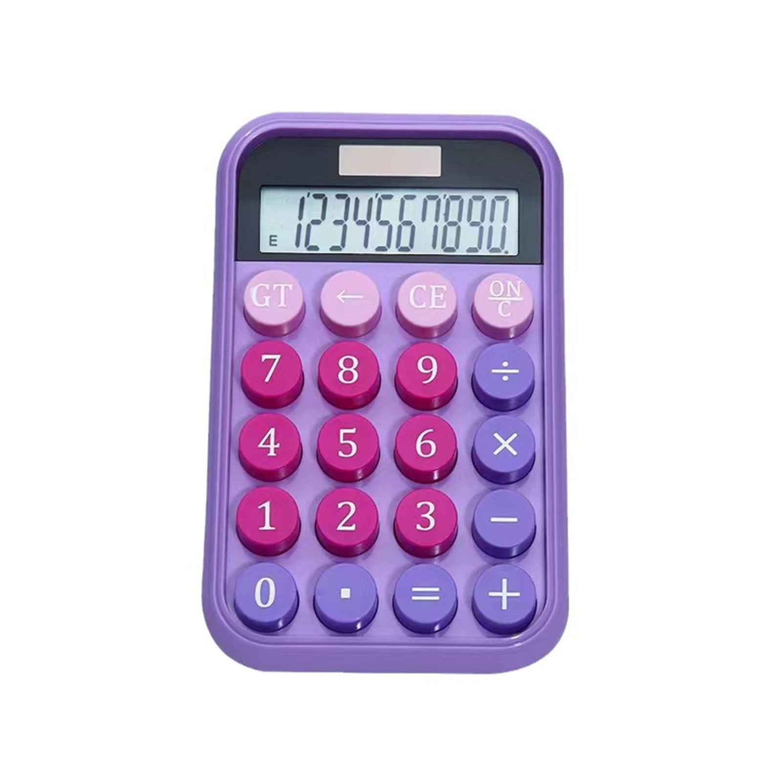 Calculators for Students,Solar Cell 2 in 1 Calculator Student Calculator Office Portable Candy Calculator