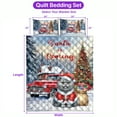 thumbnail image 5 of Santa is Coming British Shorthair Merry Christmas Xmas Noel Truck Tree Quilt Bedding Set Cat Lover Kitten Owner Gifts 1 Blanket Bed Cover 2 Pillowcases - 02023, 5 of 5