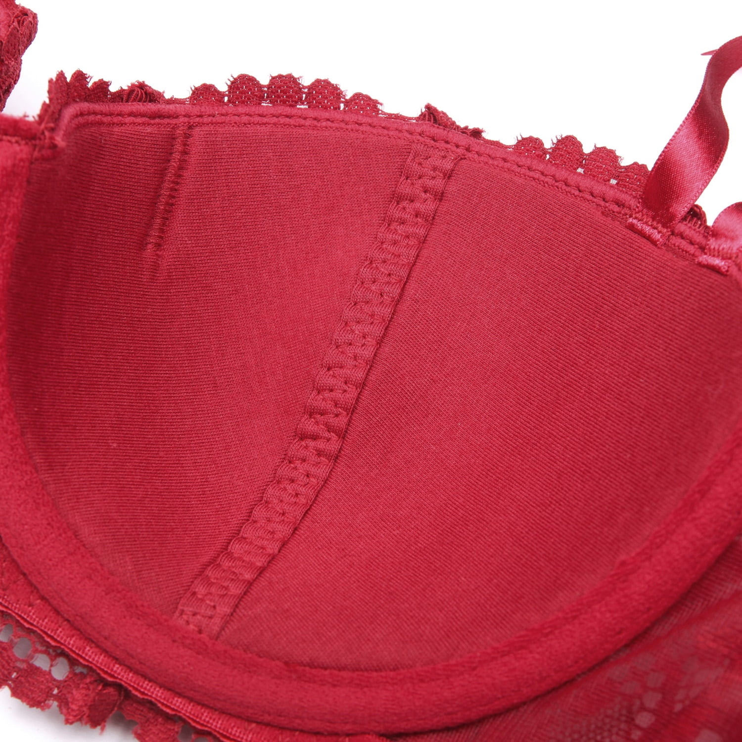 Varsbaby Sexy lace Bra Half Cup Push Up UnderwearThin Cotton Women Bras