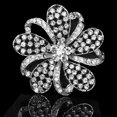 thumbnail image 2 of Broche de Flor de Diamante de Cristal Brilnte para Boda, Baile de Graduación, , Pin 2,68 Zulema Broche nupcial, 2 of 6