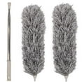 thumbnail image 2 of Telescopic Duster Brush | Extendable Microfiber Dust Removal Tool 30"-100" | Flexible 90° Angle | Washable Reusable Head | For Ceiling Fans, Roofs, Blinds, Furniture, Car | 2-Piece Set, 2 of 9