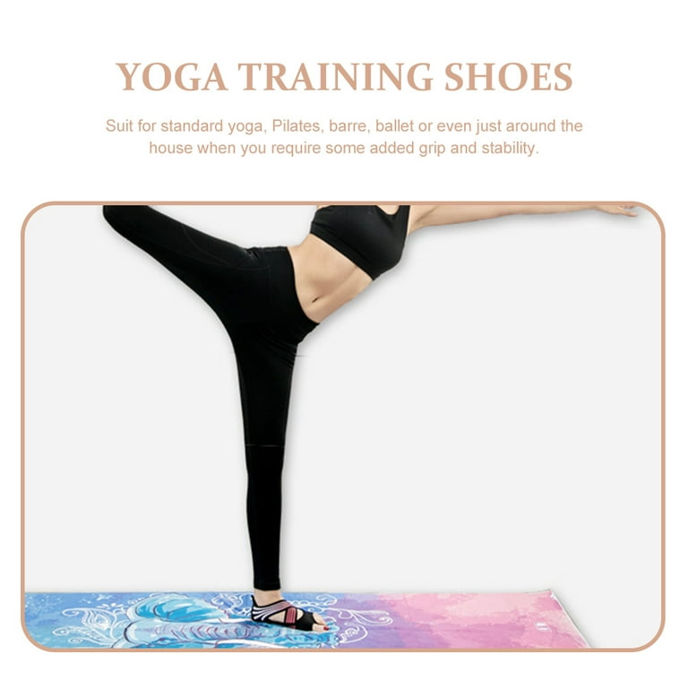 Socks Yoga Grip Dance Shoes Barre Hot Wraps Studio Grippy Ballet Athletic  Non Foot Training Toeless Pilates Wrap Workout 