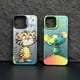 thumbnail image 2 of Fashion Graffiti iPhone15 Case Suitable for iPhone14 13Pro Max Models Cartoon Animal Pattern Matte Plated Soft Silicone Material, 2 of 5