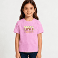 thumbnail image 2 of Girls Graphic Tees Sassy Little Thing Daisy Letter Print Kids T Shirt Trendy Casual Tee 100% Cotton Short Sleeve Soft Tops 4-13Y, 2 of 5