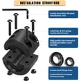 thumbnail image 3 of ORUYROP Winch Cable Hook Stopper, Silicone Rubber Stopper Protects Synthetic Winch Rope, Towing Hook, Cable Line for ATV UTV, Black, 3 of 6