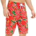 thumbnail image 1 of Men's Bathing Board Trunks Beach Shorts Holiday Hawaiian Quick Dry Drawstring Beachwear Swimuits Board Shorts, 1 of 5