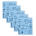thumbnail image 1 of Paquete de 5 toallas de papel reutilizables, toallas de cocina suecas que no rayan, paños de esponja de celulosa súper absorbentes, biodegradables, aptas para lavavajillas, sin olor, 1 of 5