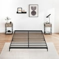 thumbnail image 3 of FOLDLIFE 6-Inch Metal Queen Bed Frame, Sturdy Low Platform Design with Steel Slat Support, Noise-Free, No Box Spring Needed, 3 of 8