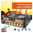 thumbnail image 2 of Bluetooth Power Stereo Audio Amplifier 300W+300W 2Channel FM USB SD Home KTV Cinema Radio Music Player Class D Amplifier Car Amp ,Multiple Applications, 2 of 6
