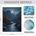 thumbnail image 3 of Diamond Art Kit for Adults, Moonlit Mountain Stream Valley Diamond Painting for Adults Beginners, DIY Diamond Art Painting Kits, 5D Diamond Painting Crafts for Home Decor 12x16 Frameless, 3 of 7