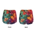 thumbnail image 3 of Daiia Butterfly Flower Cascade Pattern Women's 2 in 1 Running Shorts - Lightweight Athletic Workout Gym Yoga Shorts Liner with Phone Pockets-Medium, 3 of 7