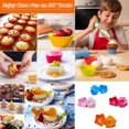 thumbnail image 4 of Silicone Muffin cupcake cups thickened with high temperature resistant DIY baking tools - Red, blue, orange, pink, 4 of 5