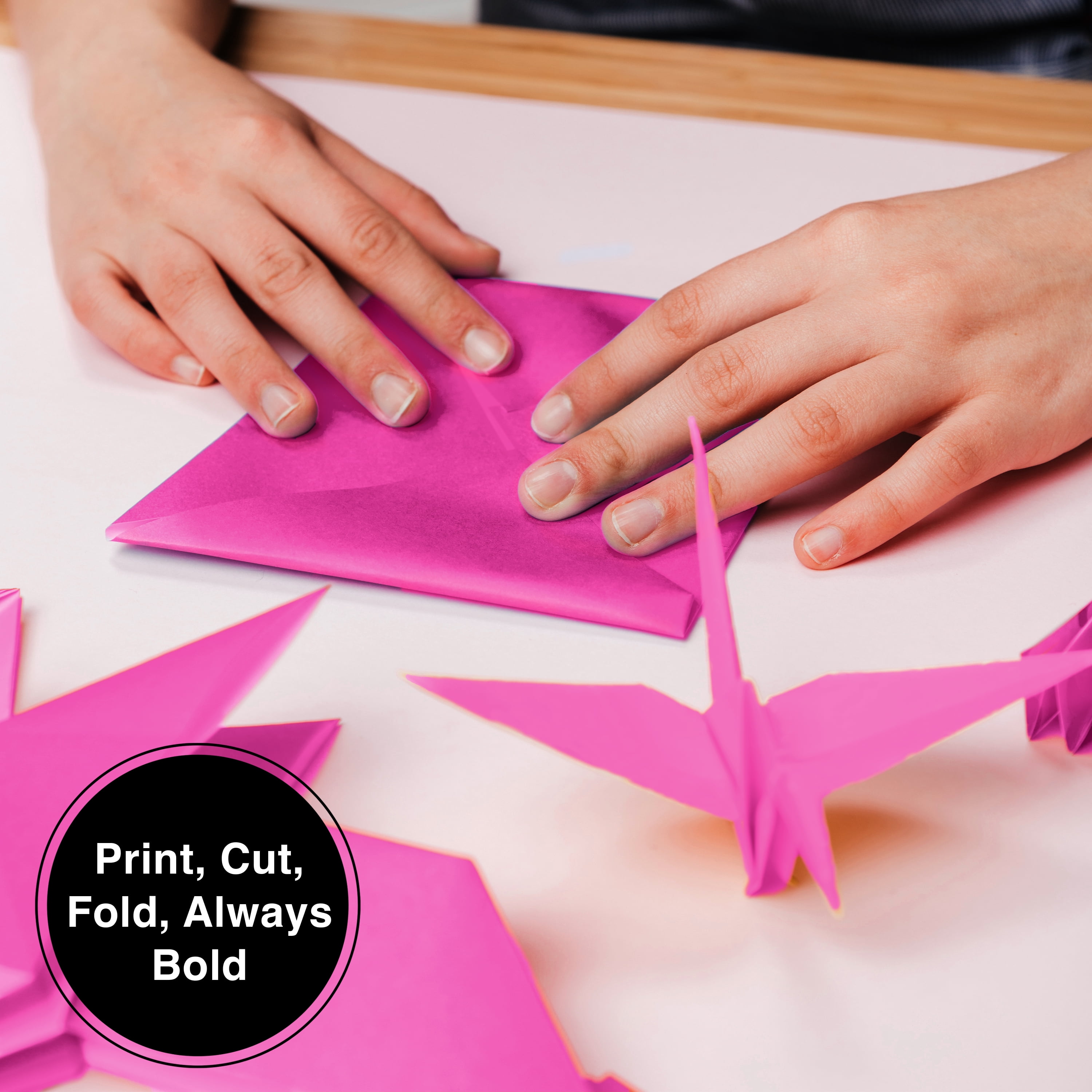PrintWorks Premium Bright Fuchsia Pink Colored Paper 8.5" x 11" - 24 lb/89 gsm - 2500 Sheets - Made in the USA - FSC® Certified - Acid-Free & Fade-Resistant - Printer Compatible (00100)