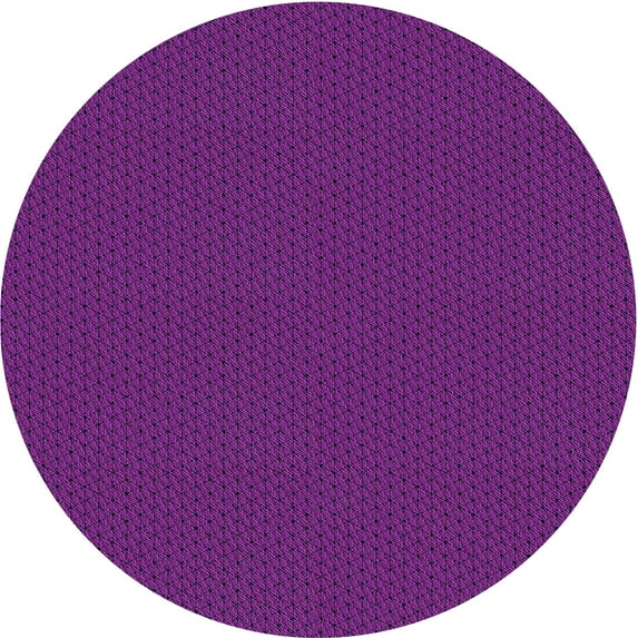 Ahgly Company Indoor Round Patterned Purple Area Rugs, 8' Round