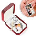 thumbnail image 6 of CEORPER Rectangle Shapes Plastic Keychain Picture Frame Keyring with Split Rings, 6 of 12