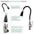 thumbnail image 4 of Transolid PF7509A-BNMB Kitchen/Laundry Faucet with Dual Spray and Flex Neck in Brushed Nickle/Matte Black, 4 of 10