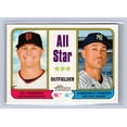 thumbnail image 2 of 2022 2023 Topps Heritage Giancarlo Stanton Joc Pederson #337 All Stars, 2 of 3