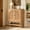 Light Walnut-with 2 Doors, variant on HMstone Fluted Buffet Cabinet with Storage, 47.2’’W Wooden Sideboard Storage Cabinet with Adjustable Shelf, Modern Accent Cabinet for Dining, Kitchen and Living Room, Walnut