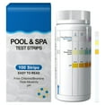 thumbnail image 2 of 100Pcs Swimming Pool Test Strips 3-In-1 Spa Water pH Testing Strips Kit Pool and Hot Spring Water Tester Strips Paper for Testing Free Chlorine  Bromine  Total Alkalinity  pH, 2 of 5