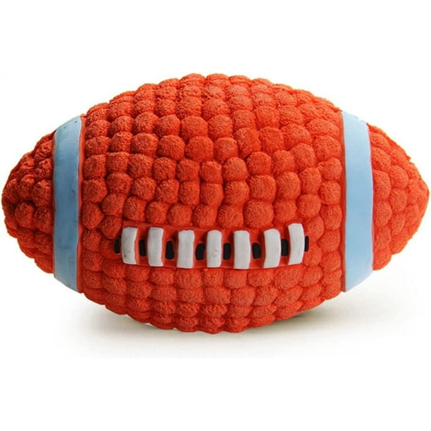 Pelota de Rugby para Perros - Juguetes para Perros con Sonido -14*8 cm- Pelota para Perros con Sonido - Juguetes para Perros con Chirrido - Juguetes para Masticar para Perros - Medidas 9 cm