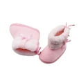 thumbnail image 5 of Lovebay Baby Girls Bowknot Bandage Cotton Booties First Walkers Outdoor Snow Shoes Toddler Warm Boots, 5 of 8