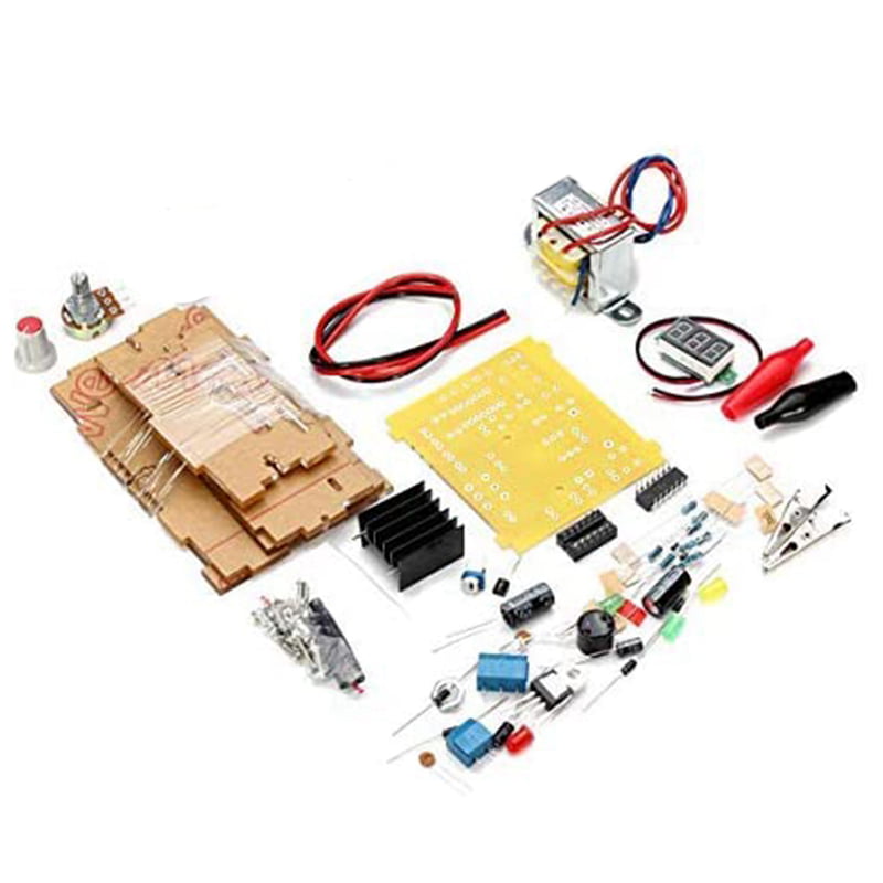 LM317 1.25V-12V Adjustable Regulated Voltage Power Supply DIY Kit US Plug 