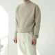 thumbnail image 2 of Suéter de punto de color sólido, jersey de cuello alto para hombre, ropa de hombre, jersey de cuello alto liso para negocios, calentado, overfit, barato, tendencia 2024 X, 2 of 5