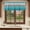 Blue, variant on Green Wood Grain Valances for Windows, Decorative Rod Pocket Window Valance Curtains, Ombre Rustic Retro Wooden Plank Short Curtain Drapes for Kitchen/Bathroom/Living Room, 2 Panels, 42" W x 18" L