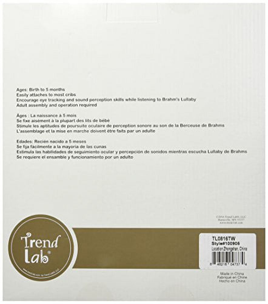 Trend Lab Dove Gray Chevron Musical Mobile