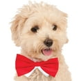 thumbnail image 2 of Formal Circus Clown Red Bow Tie Pet Collar Dog Costume Accessory Small-Med, 2 of 2