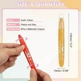 thumbnail image 2 of Uxcell 6Pcs Watercolor Gel Crayon for Coloring, Earth Yellow, 2 of 6