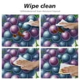 thumbnail image 4 of PIKWEEK  Grape Round Fitted Tablecloth Elastic Edge Waterproof Oil-Proof Table Cover Stain-Resistant Table Cloth Fits Round Tables, 4 of 7
