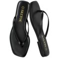 thumbnail image 1 of Sandalia SKETOE de punta cuadrada, cuero vegano, ligera, negra, 1 of 6