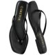 thumbnail image 1 of Sandalia SKETOE de punta cuadrada, cuero vegano, ligera, negra, 1 of 6