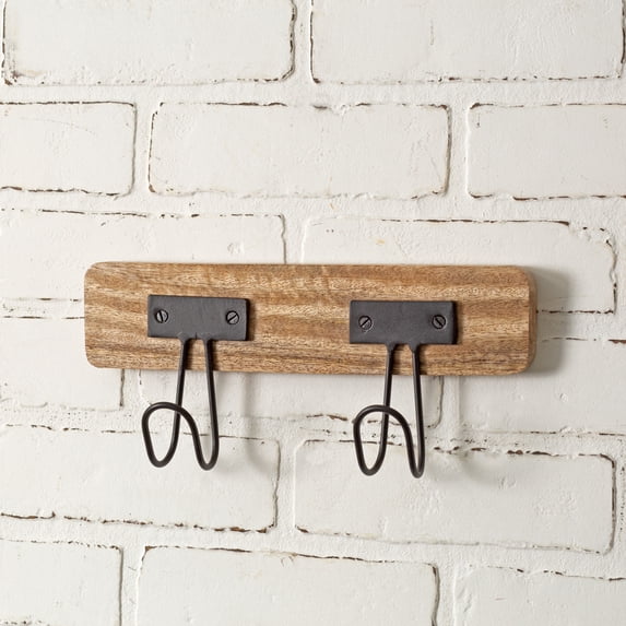 Carter Two Hook Wall Rack - 2 Pack