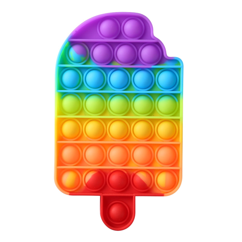 Details about   rainbow series Pop Its Bubble Fidget Toy Push Bubble Stress Relief Kids Autism 