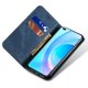 thumbnail image 2 of KAIYANG Funda de cuero tipo billetera para teléfono Honor Magic6 Pro 5G con textura de tela vaquera, estilo caqui C Honor Magic6 Pro 5G Azul, 2 of 5